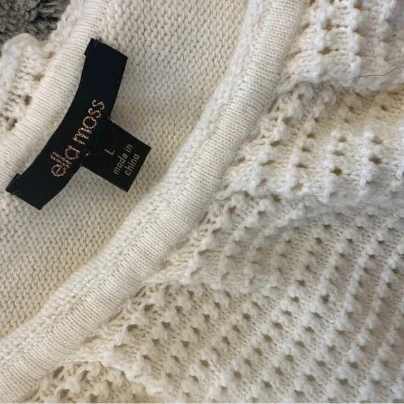 Ella Moss (Retail $175!) Designer Sweater Size Large - Picture 4 of 4